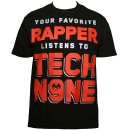 Tech N9ne - Black Favorite Rapper T-Shirt - 3-XL