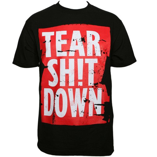 ¡Mayday! - Black Tear Shit Down T-Shirt Strange Music, Inc Store